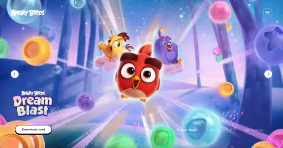 Angry Birds Dream Blast Games App Download Page