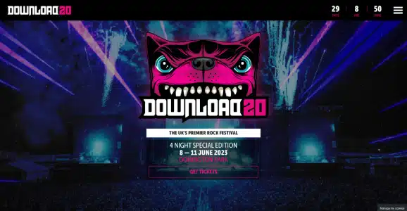 Download Festival Event Landing Page