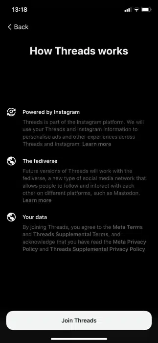 How Threads Work - Join button