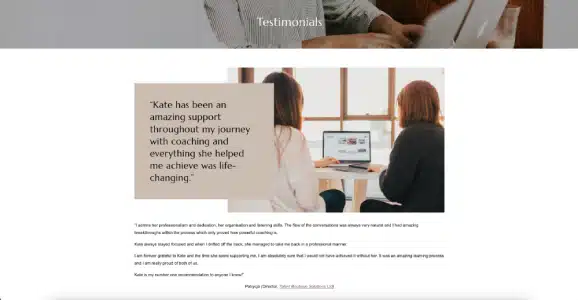 Kate O'Neill Recruiting Testimonials Examples