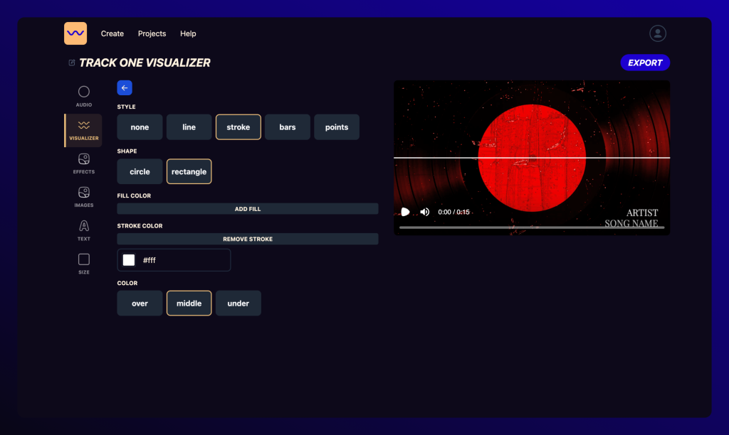 online music visualizer