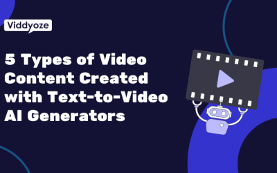 5 Types of Video Content You Can Create with Viddyoze’s Text-to-Video AI Generator