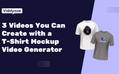 3 Types of Videos You Can Create with a T-Shirt Mockup Video Generator